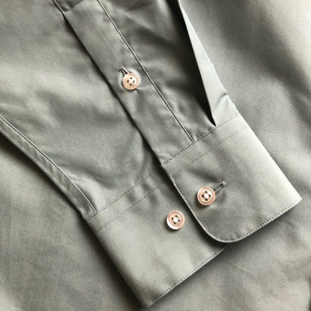 Alfani mens mint green dress shirt size Medium M - Picture 6 of 8
